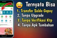 Cara Transfer GoPay Tanpa Perlu Upgrade